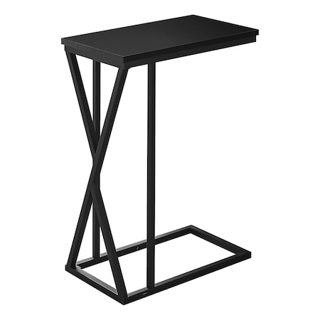 Monarch Specialties Accent Table - 25"H / Black / Black Metal I 3247
